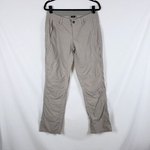 Kuhl Pants - Kuhl Spire Roll Up Pants Womens 8 Tan Articulated Knee Hiking Gorpcore Low Rise